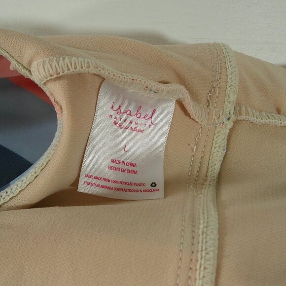 Ingrid & Isabel Maternity One Piece Beautiful Stripped Swimsuit Size : Large - Picture 4 of 5